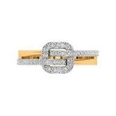 18k Yellow Gold and Diamond Fancy Ring in size and total gold weight of 2.68g
